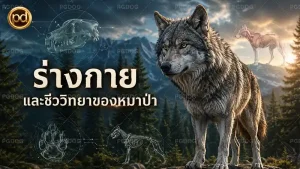 ร่างกาย และชีววิทยาของหมาป่า