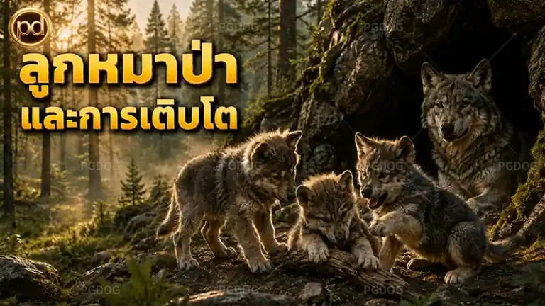ลูกหมาป่า และการเติบโต
