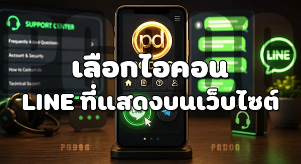 วิธีติดต่อผ่าน LINE PGDOG