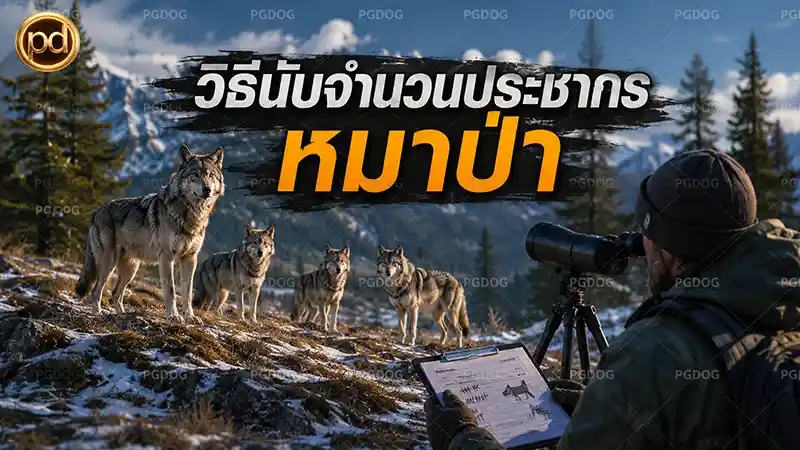 วิธีนับจำนวนประชากร หมาป่า