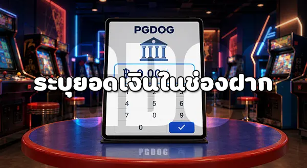 วิธีฝาก ผ่านธนาคาร PGDOG