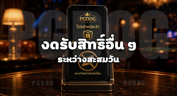 วิธีรับโปร ฝากประจำ PGDOG