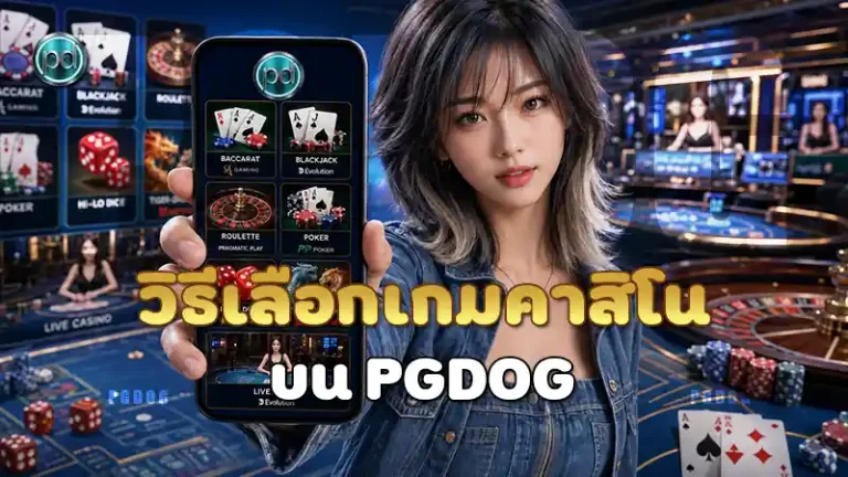 วิธีเลือกเกมคาสิโน บน PGDOG