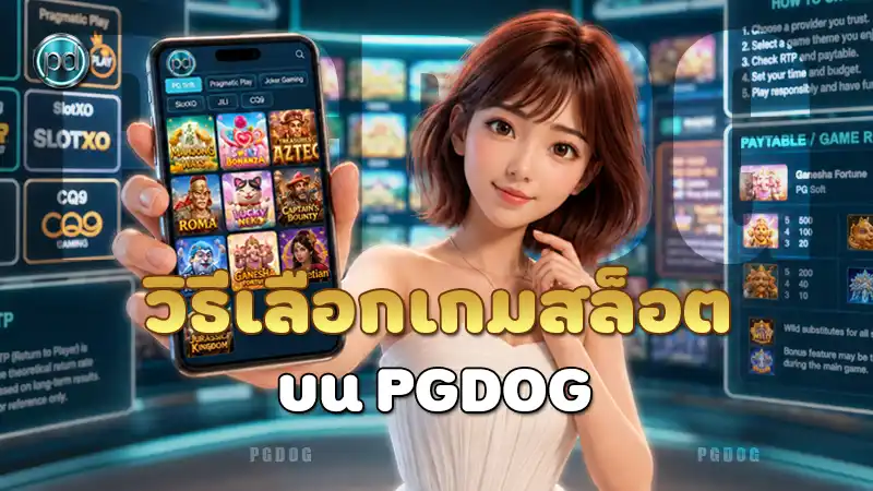 วิธีเลือกเกมสล็อต บน PGDOG