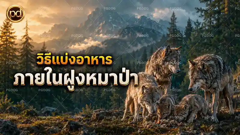 วิธีแบ่งอาหาร ภายในฝูงหมาป่า