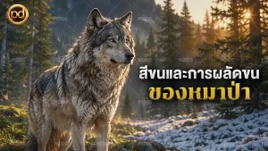 สีขนและการผลัดขน ของหมาป่า
