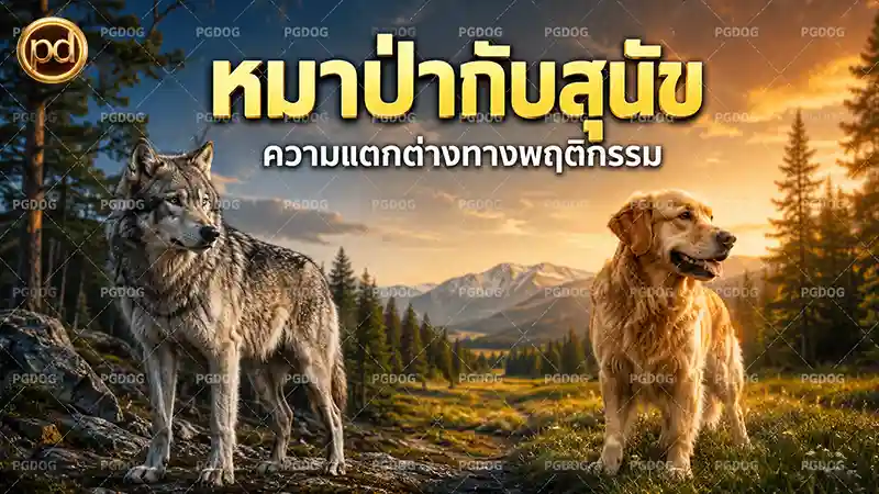 หมาป่ากับสุนัข ความแตกต่างทางพฤติกรรม