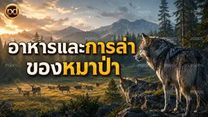 อาหารและการล่า ของหมาป่า