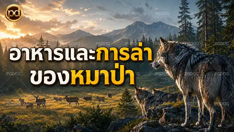 อาหารและการล่า ของหมาป่า