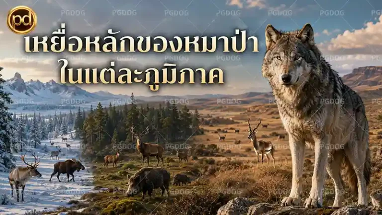 เหยื่อหลักของหมาป่า ในแต่ละภูมิภาค