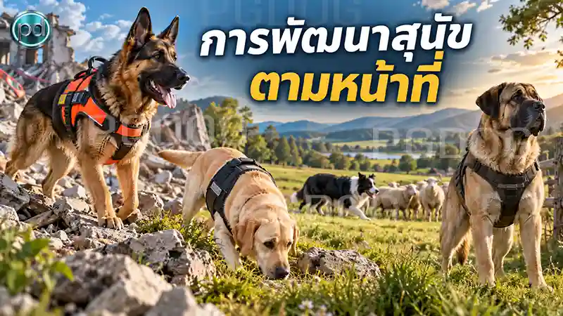 การพัฒนาสุนัข ตามหน้าที่