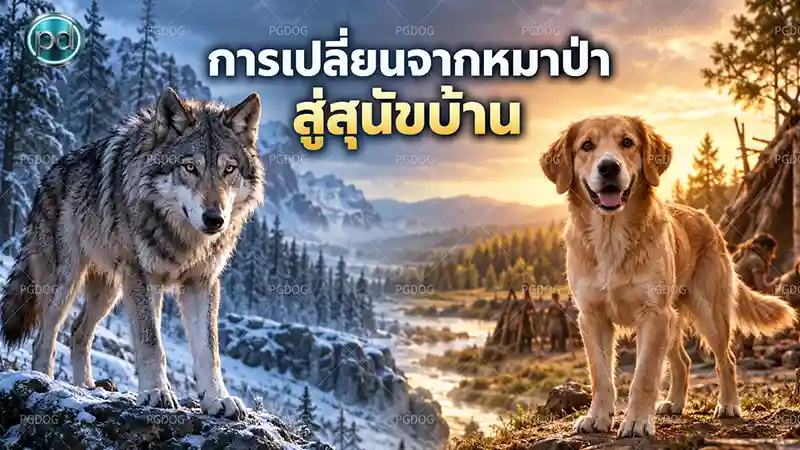 การเปลี่ยนจากหมาป่า สู่สุนัขบ้าน