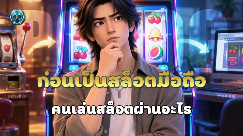 ก่อนเป็นสล็อตมือถือ คนเล่นสล็อตผ่านอะไร