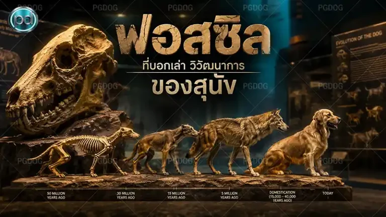 ฟอสซิลที่บอกเล่าวิวัฒนาการ ของสุนัข